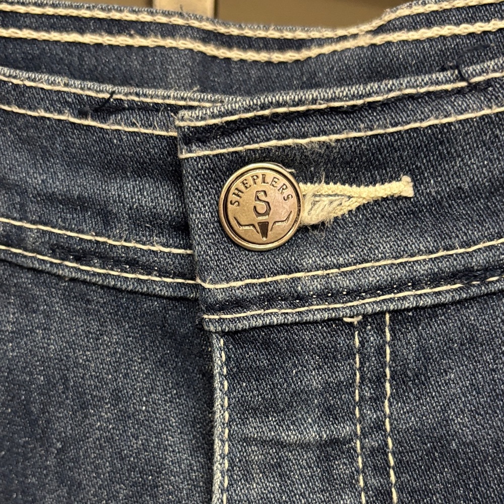 Vintage Sheplers Blue Embroidered Women's Jeans🦅 - Picture 6 of 7